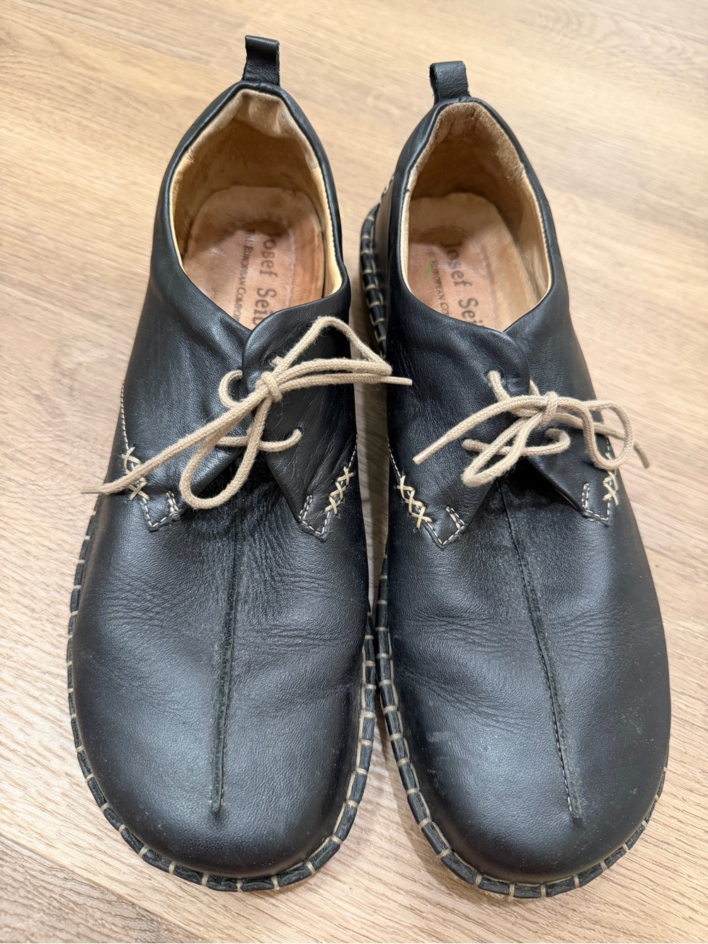 Josef Seibel Black Leather Comfort Shoes EU 40 US 9-9.5